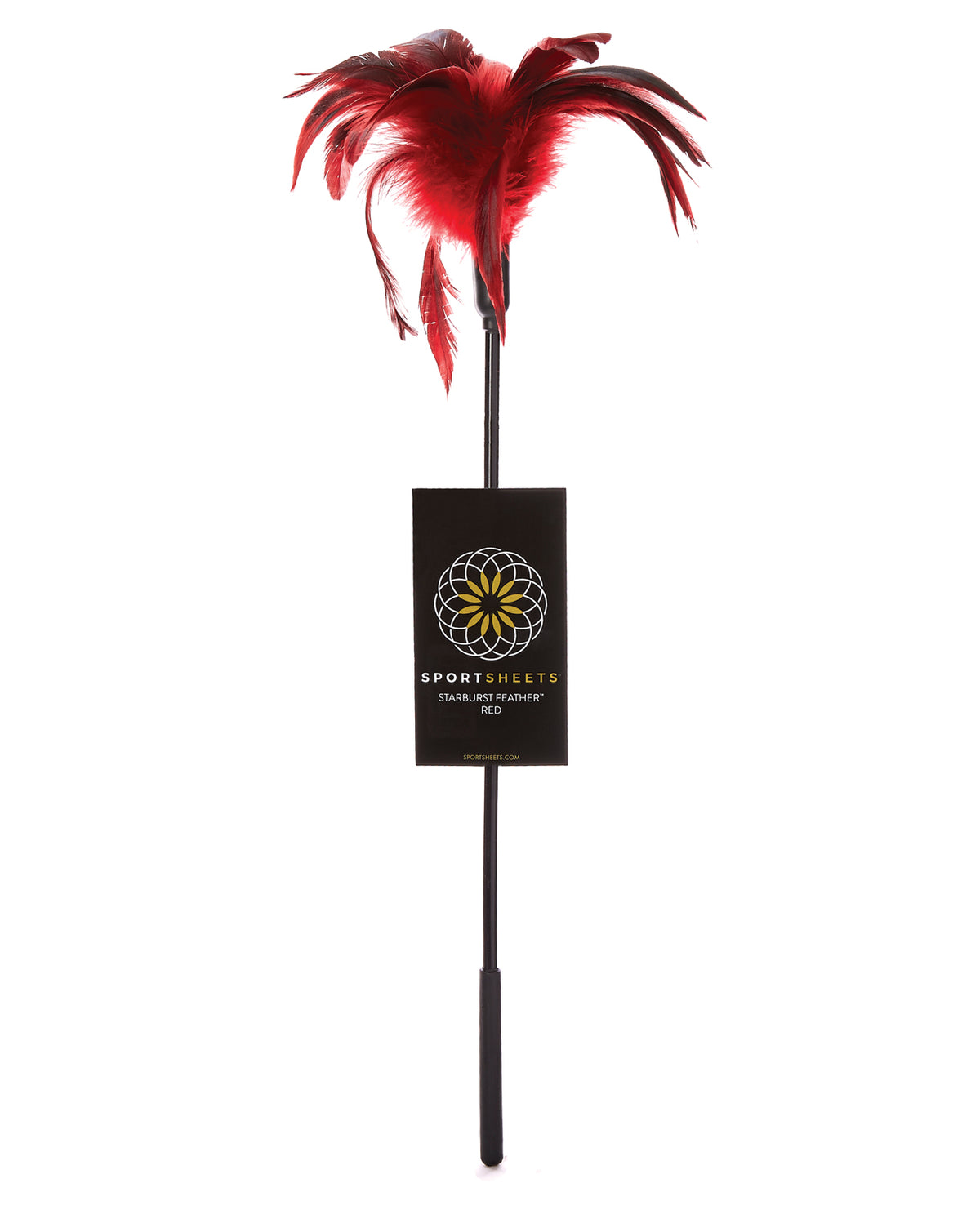Pluma Estallido Estrella Cosquillero Corporal Sportsheets - Rojo