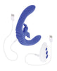 Załaduj obraz do przeglądarki galerii, Evolved Lovebirds Curved Dual-Ended Rabbit Vibe w/Remote Control - Blue
