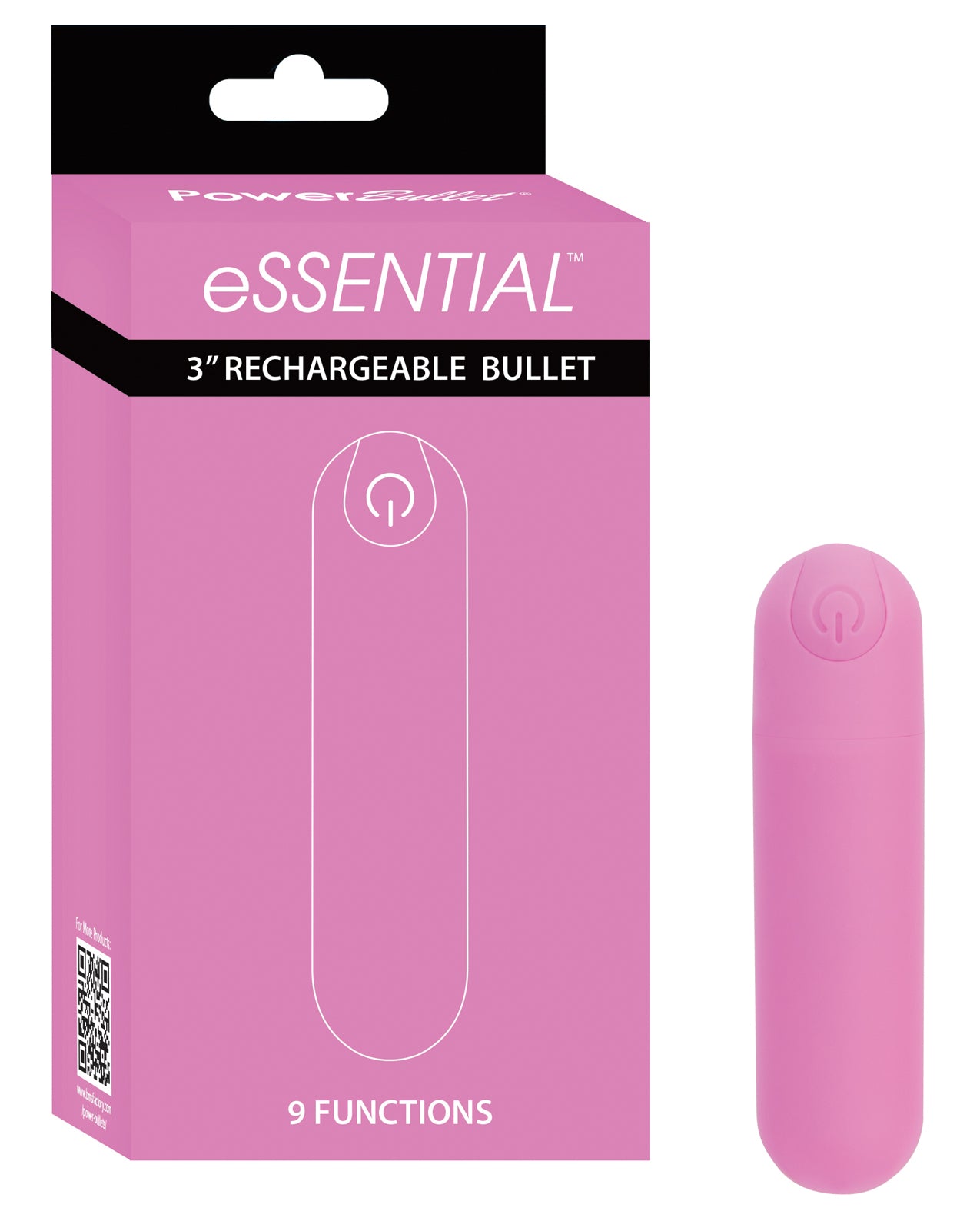 Power Bullet Essential Pink Vibrator With 9 Functions