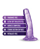 Load image into Gallery viewer, Blush B Yours Plus 5" Hard n' Happy Dildo - Purple

