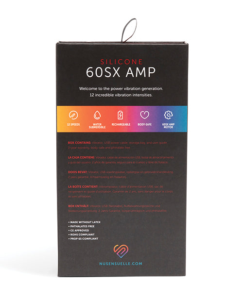 Nu Sensuelle 60SX AMP Silicone Bullet Coral With 12 Power Intensities