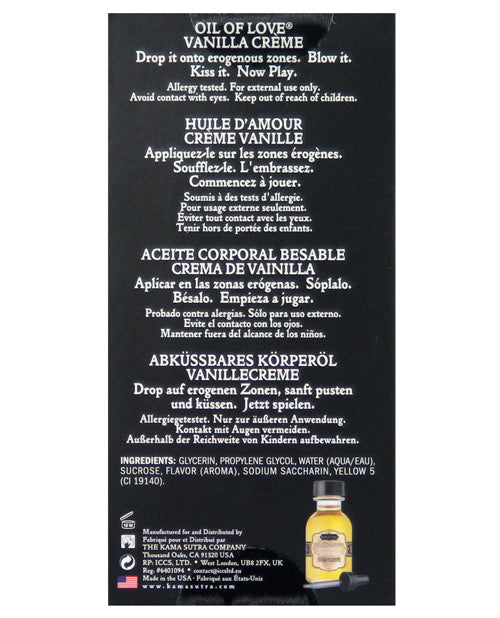 Kama Sutra Huile d'Amour - 0,75 oz Crème Vanille