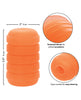 Carica l'immagine nel visualizzatore Galleria, Pop Sock Ribbed Masturbator - Orange
