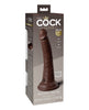 Carica l'immagine nel visualizzatore Galleria, King Cock Elite 7" Dual Density Silicone Cock - Brown
