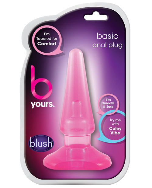 Plug Anal Básico Blush B Yours - Rosa