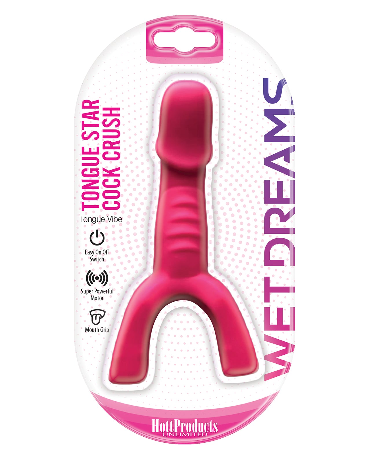 Vibro Crush Estrela da Língua Wet Dreams - Rosa