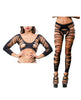 Load image into Gallery viewer, Beverly Hills Naughty Girl Crotchless Side Straps Leggings Black O/S
