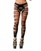 Load image into Gallery viewer, Beverly Hills Naughty Girl Crotchless Side Straps Leggings Black O/S
