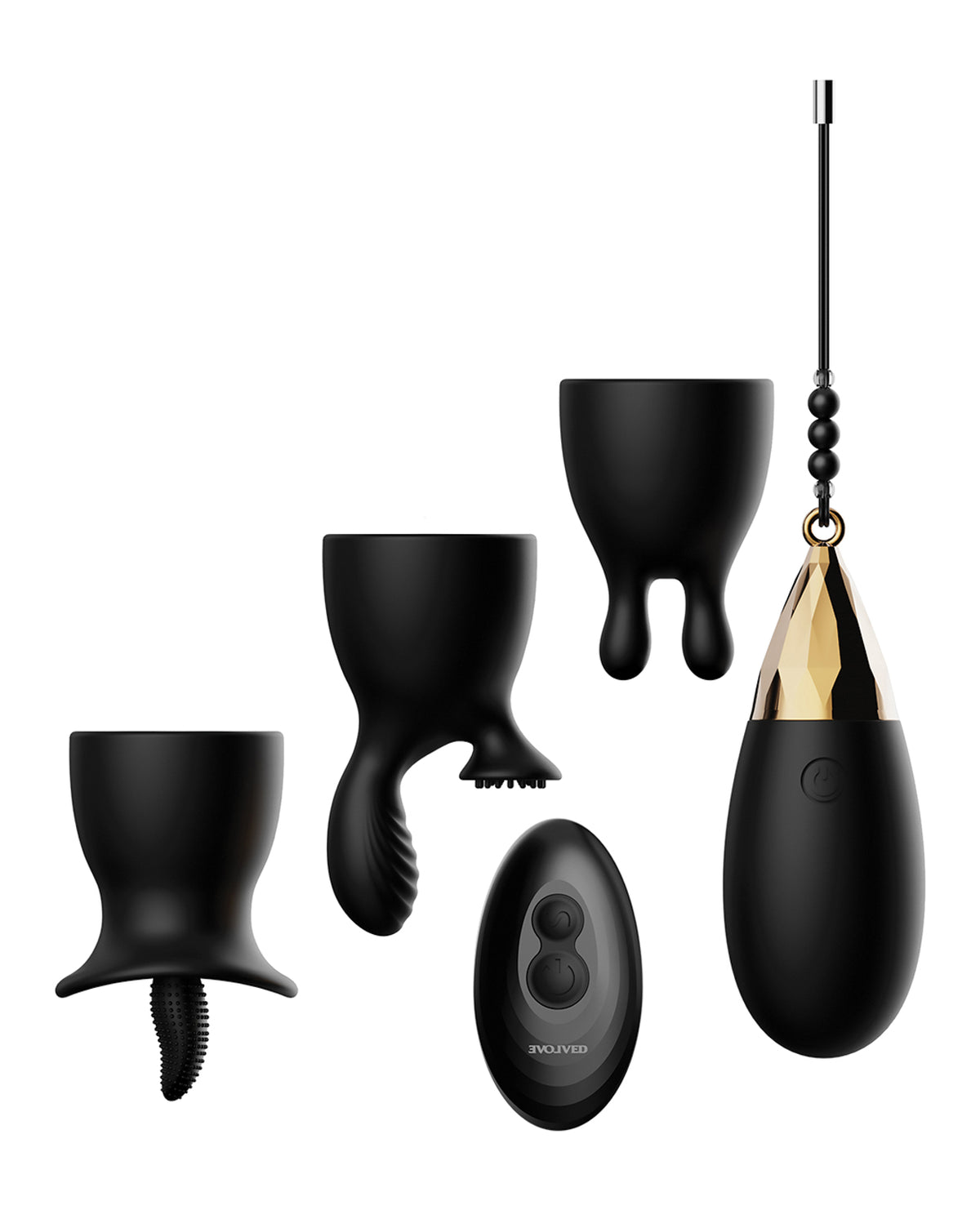 Evolved Egg Citement Bala Recarregável - Preto/Dourado