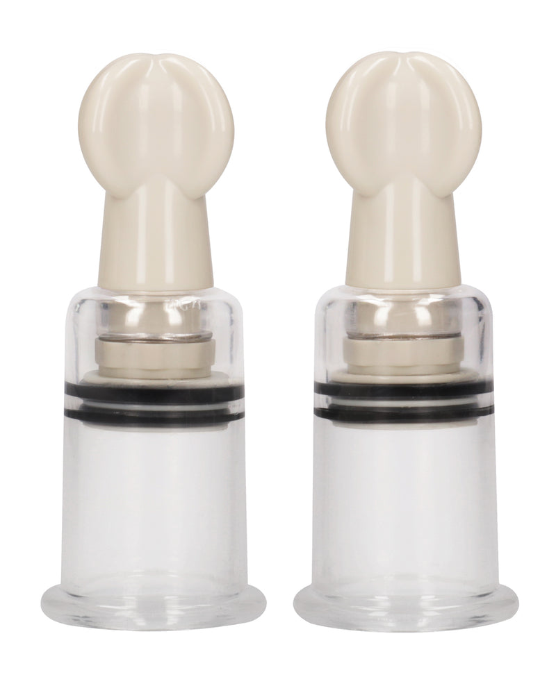 Load image into Gallery viewer, Shots Pumped Nipple Suction Set - Medium Clear
