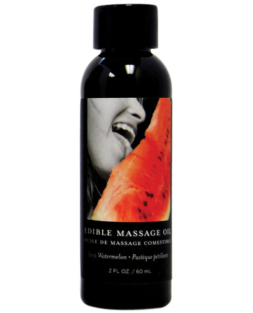 Aceite de masaje comestible Earthly Body - 2 oz Sandía