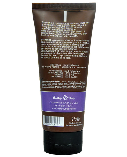 Earthly Body Käsien ja vartalon kosteusvoide - 7 oz putki High Tide