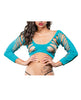Load image into Gallery viewer, Beverly Hills Naughty Girl Crotchless Side Straps Leggings Turquoise O/S
