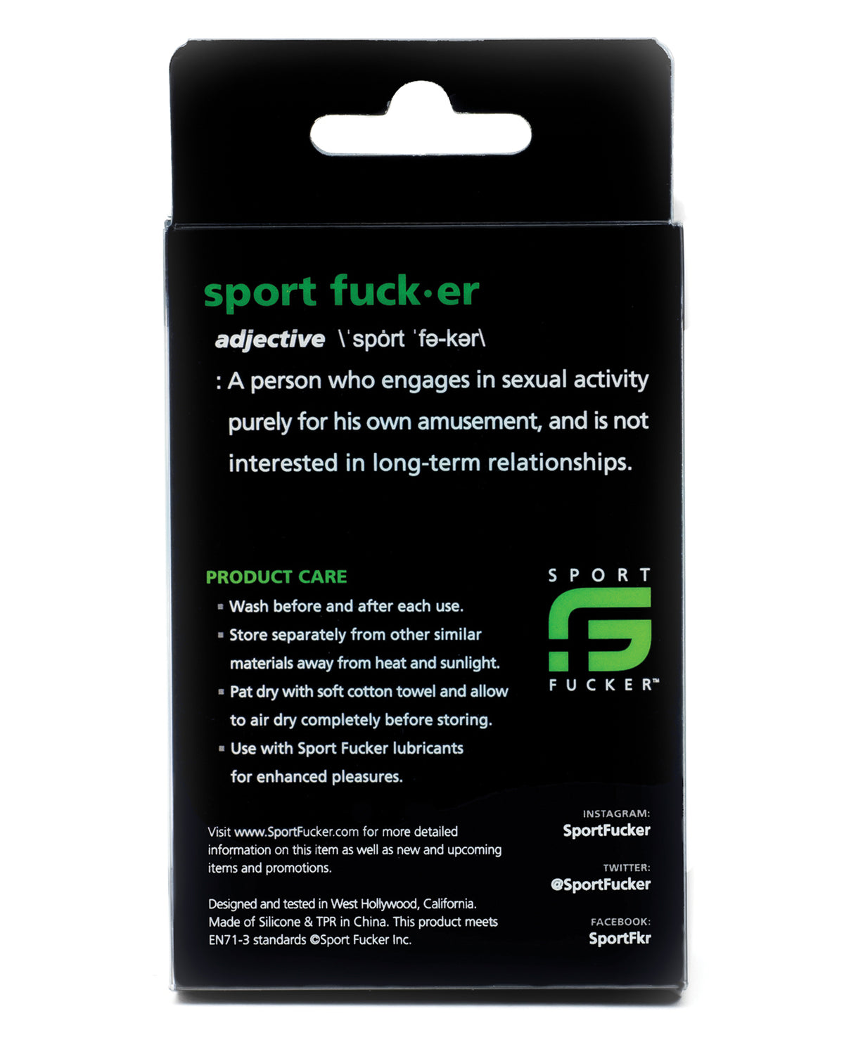 Sport Fucker Cum Stopper 2.0 - Black