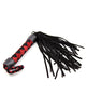 Load image into Gallery viewer, Plesur 15&quot; Leather Flogger - Black/Red
