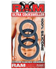 Load image into Gallery viewer, Ram Ultra Cocksweller Silicone Cockring Set Three Rings Black
