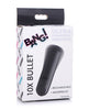 Load image into Gallery viewer, Bang! 10X Rechargeable Vibrating Metallic Bullet - Black
