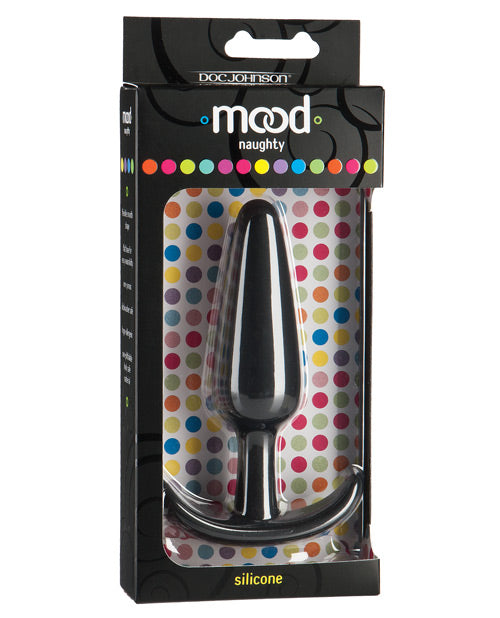 Mood Naughty Butt Plug Large Black Silicone Anal Toy For Adults