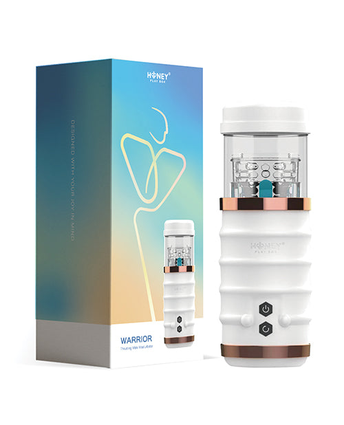 Load image into Gallery viewer, Warrior Auto Thrusting Male Masturbator - White
