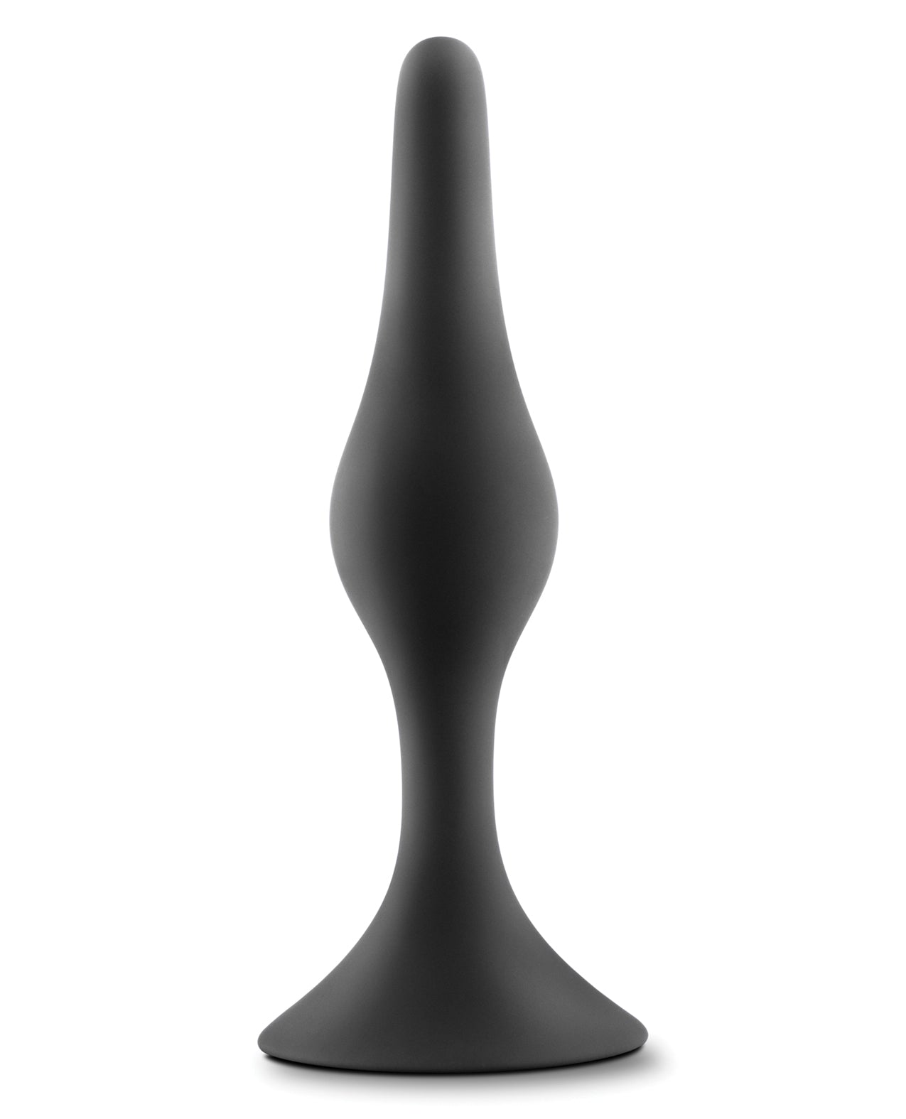 Blush Luxe Beginner Plug Small Black Anal Toy For Safe Gentle Play
