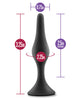 Afbeelding laden in Galerijviewer, Blush Luxe Beginner Plug Small Black Anal Toy For Safe Gentle Play
