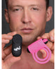 Lataa kuva gallerian katseluohjelmaan, Bang! Vibrating Cock Ring &amp; Bullet w/Remote Control - Pink
