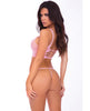 Indlæs billede i gallerifremviser, Pink Lipstick Open Love Hottie Bra Set One Size With Sheer Cups And Matching GString
