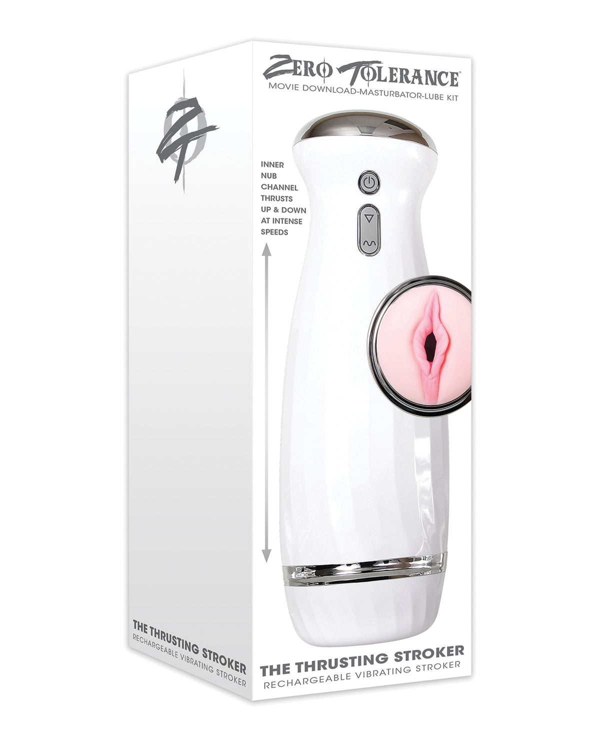 Zero Tolerance The Thrusting Stroker Ricaricabile - Bianco
