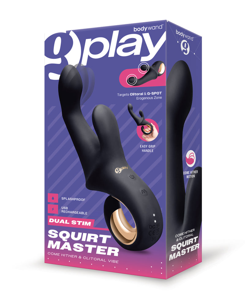 Cargue la imagen en el visor de la galería, Vibrador de clítoris y punto G de doble estimulación Bodywand G-Play con Squirt Master
