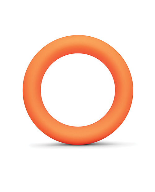 Anello fallico B-Vibe Snug Ring 40 mm in silicone morbido e sicuro, arancione
