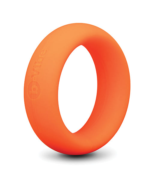 Anello fallico B-Vibe Snug Ring 40 mm in silicone morbido e sicuro, arancione
