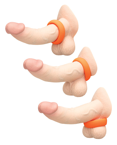 Anello fallico B-Vibe Snug Ring 40 mm in silicone morbido e sicuro, arancione