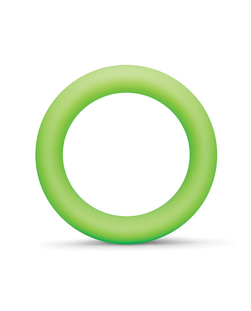 B Vibe Snug Ring 45Mm Soft Silicone Cock Ring With Secure Fit Green