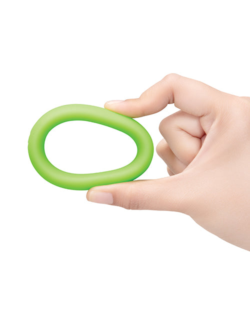 B Vibe Snug Ring 45Mm Soft Silicone Cock Ring With Secure Fit Green