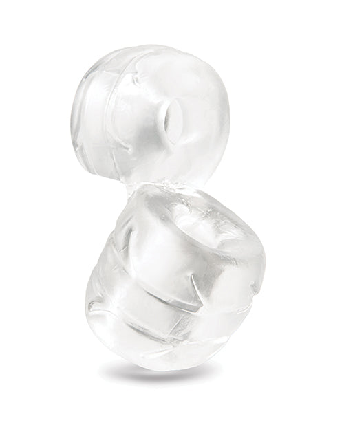 Anello per pene B Vibe Stretch Tech a doppia fascia, flessibile e sicuro