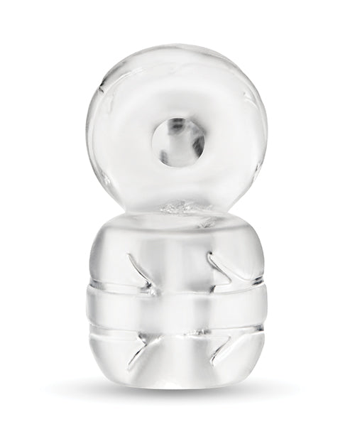 Anello per pene B Vibe Stretch Tech a doppia fascia, flessibile e sicuro