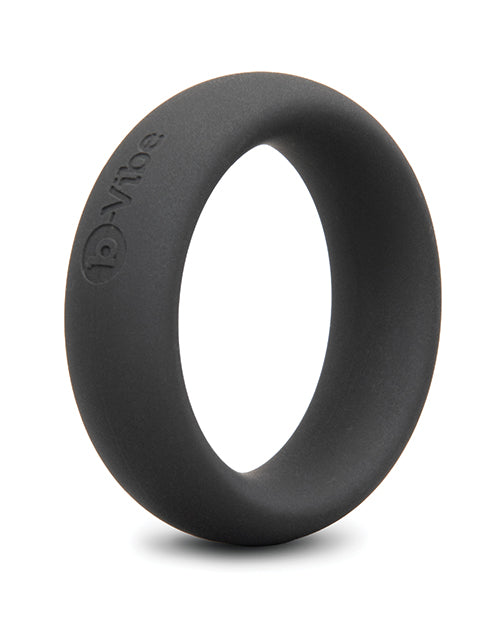 Bvibe Snug Ring 45 Millimeter Soft Stretch Silicone Secure Fit Cock Ring Black