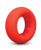 Cargue la imagen en el visor de la galería, Anillo para el pene Bvibe Flex Ring de silicona ultrasuave con agarre seguro, rojo

