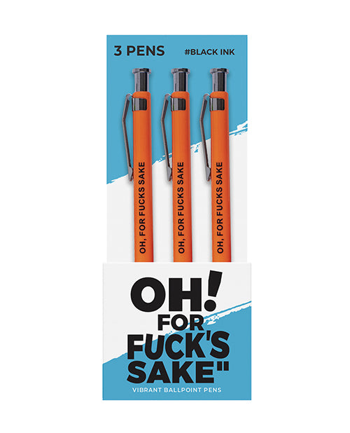 Wood Rocket Oh For Fucks Sake στυλό, σετ 3 τεμαχίων με καπάκι-γραφίδα, δώρο