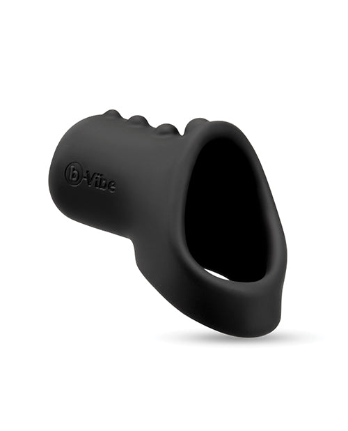 BVibe Flex Shaft Silicone Cock Ring With Ball Stretcher Sleeve