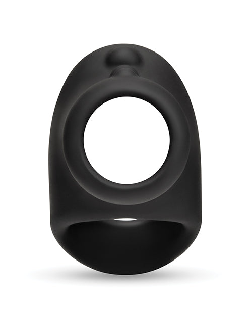BVibe Flex Shaft Silicone Cock Ring With Ball Stretcher Sleeve