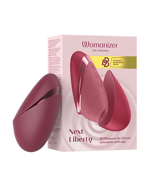Womanizer Next Liberty Compact 3D Pleasure Air Clitoral Stimulator Bordeaux