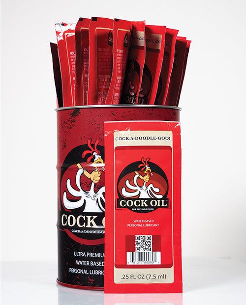 Φόρτωση εικόνας στο πρόγραμμα προβολής Gallery, Cock Oil premium λιπαντικό με βάση το νερό πακέτο 25 τεμαχίων σετ βαρελιού
