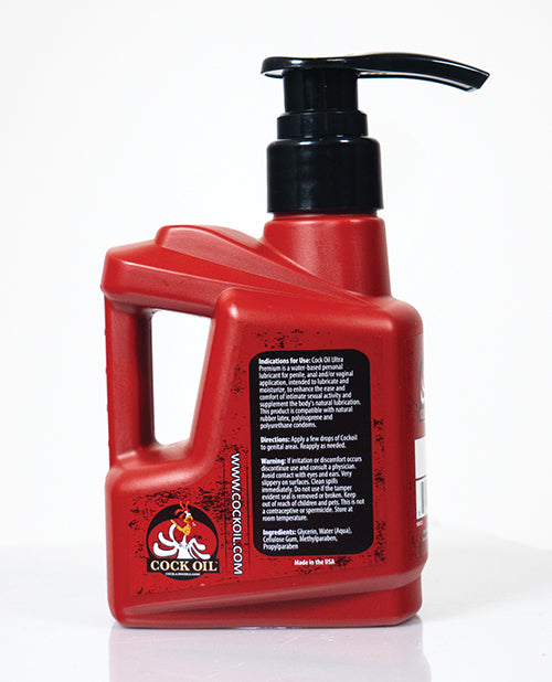 Glijmiddel op waterbasis, fles van 10 Ounce met pompdop, gladde massagegel