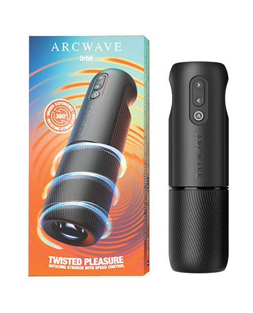 Dispozitiv de masturbare pentru bărbați Arcwave Orbit, cu manșon din silicon rotativ
