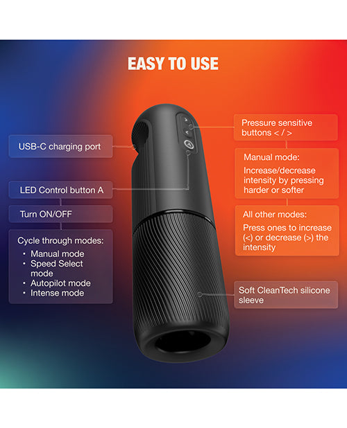 Dispozitiv de masturbare pentru bărbați Arcwave Orbit, cu manșon din silicon rotativ