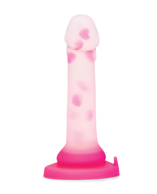 Together Heartfloat 6 Inch Seamless Silicone Textured Dildo Pink