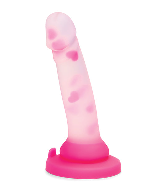 Together Heartfloat 6 Inch Seamless Silicone Textured Dildo Pink
