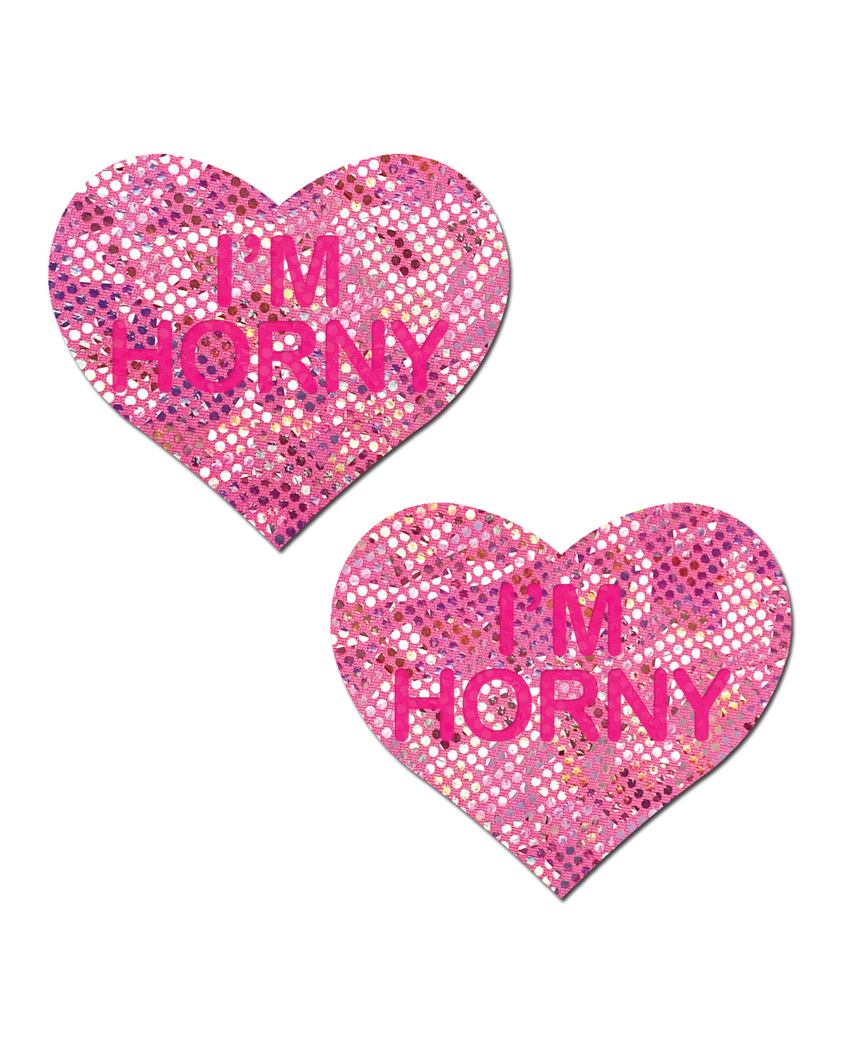 Pastease I'm Horny Heart Premium One Size Pink Red Soft