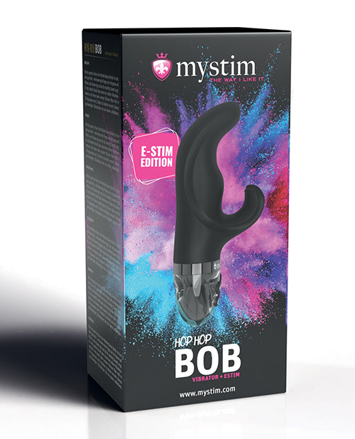 Load image into Gallery viewer, Mystim Hop Hop Bob eStim Vibrator For Intense Pleasure Black
